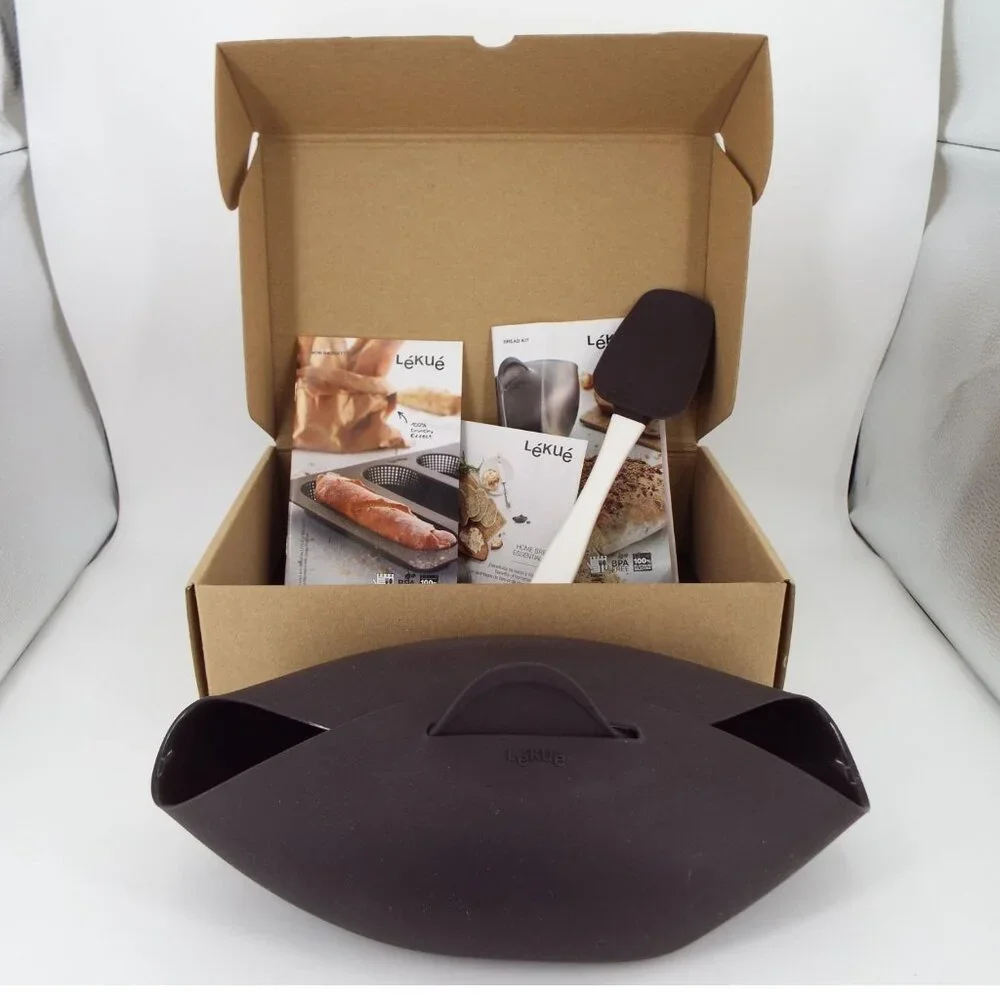 Lekue Home Bread Essential Kit Boxed Set Bread Maker Mini-Baguette New/Open Box
